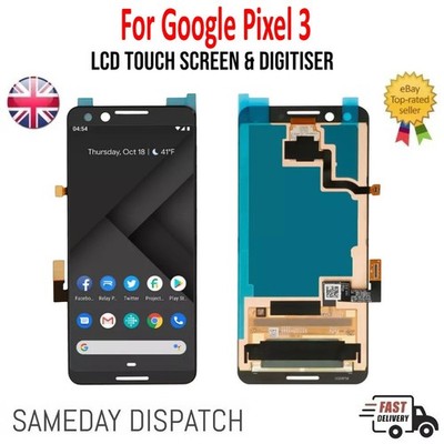 Für Google Pixel 3 Original OLED LCD Touchscreen Display Baugruppe ohne Rahmen SCHWARZ
