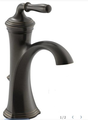 Kohler Devonshire Single Handle Bathroom Sink Faucet - Oil-Rubbed Bronze...
