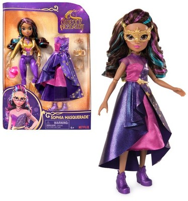 Unicorn Academy, Sophia One Size, Deluxe Masquerade Ball Doll