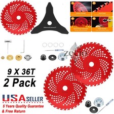 9 x36 Teeth Weed Eater Blades & 3 Teeth Brush...