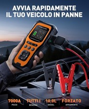 Booster Avviamento Auto OBD2 Diagnostica 7000A Avviatore Emergenza Portatile - Miniatura 2