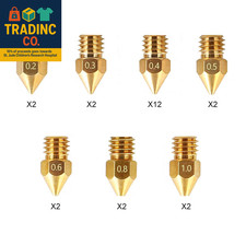 Official MK8 Ender 3 Nozzles 24 Pcs 3D Printer Brass Nozzles Extruder for Ender