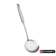 Stainless Steel Skimmer Spoon - Kitchen Strainer, Slotted Spoon, Cooking Utensil