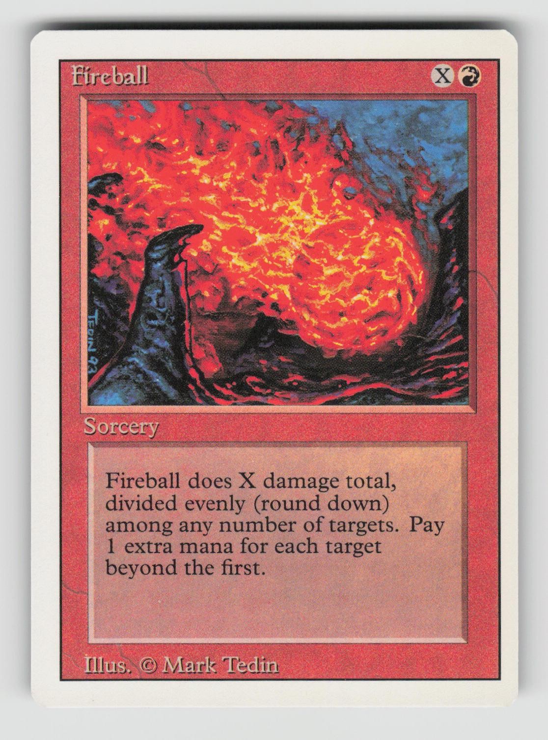 Fireball Common Unlimited Edition Magic: The Gathering Near Mint