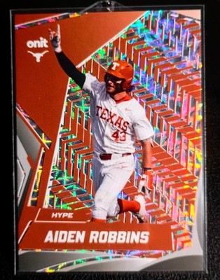 2026 Onit - Aiden Robbins - Hype Insert   Texas Longhorn Baseball  