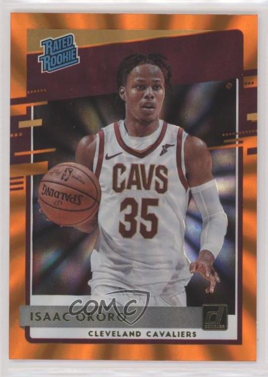 2020-21 Panini Donruss Rated Rookies Orange Laser Isaac Okoro #203 1d0h