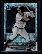 Brandon Compton 2025 1st Bowman Draft Chrome Mega Box Mojo Refractor #BDC-64