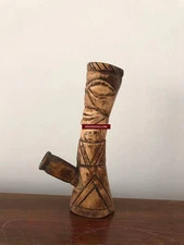 WOVENSOULS - 408 Old Smoking Pipe - Chillum - Cheelum from Nagaland