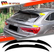 Paar Heckspoilerlippe F&uuml;r Audi Q3 F3 Sportback 2019-2024  Schwarz gl&auml;nzend