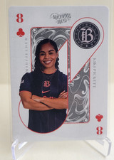 2025 PARKSIDE BEACHWOOD BRAND NWSL KIKI PICKETT PLAYING CARD EIGHT OF CLUBS