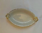 KPM Berlin Porzellan Gebäckschale, weiß mit Goldrand