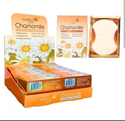 Simply Bella Chamomile Sponge Soap 100g Moisturizing Soothing Hydrating Floral