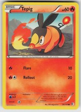 Tepig 24/149 Common Boundaries Crossed Pokemon Damaged on eBay