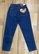 Jordache Vintage 80s Jeans Size 11/12 27x28 High Rise Tapered Blue Denim