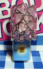 Bath Body Works PINK GEM HEARTS Wallflower Light-up Plug NEW 47/6464