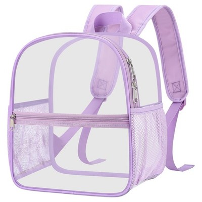Oraben Clear Backpack for Stadium Events, Small, Light Purple