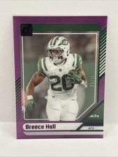 Breece Hall 2024 Panini Donruss Clear Cut Purple Numbered 33/75 New York Jets