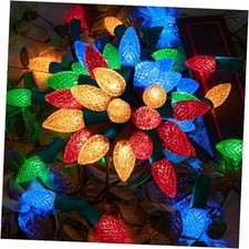 LED 66 FT C6 Christmas String Lights Plug in Fairy Twinkle 200 Multicolor