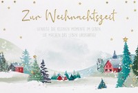 Weihnachten - Unverpackte GlüCkwunschkarte Zur Weihnachtszeit Winterlandschaft