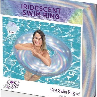 Iridescent Silver Swim Ring - One Swim Ring