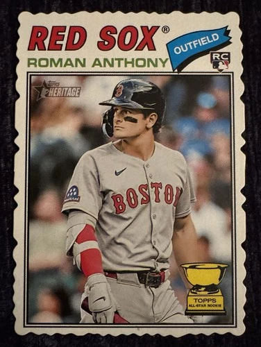 2026 Topps Heritage ROMAN ANTHONY SP Rookie Deckle Edge #86 Red Sox Card 🔥🚀