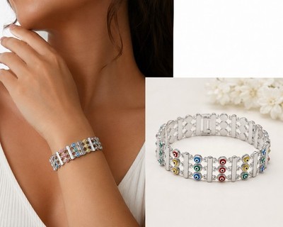 Bracelets Silver Stainless Steel Waterproof Fashion Jewelry unisex