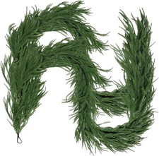 6 Ft Artificial Norfolk Pine Garlands, Real Touch Winter Pine Garland for Decor