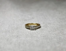 Tomas Soba Gold Plated 925 Sterling Silver Zircon Ring 