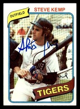 1980 Topps Baseball #315 Steve Kemp Signed Autograph (no COA) *f1