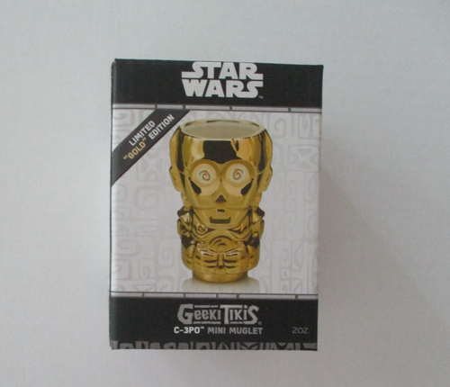 Geeki Tikis Beeline Creative Star Wars Gold C-3PO 2oz Ceramic Tiki Gold Muglet - Picture 3 of 5