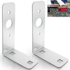 2PCS L-Shaped Trailer Tail Light Mounting Brackets Galvanized 4.5x3x1.5 Inch