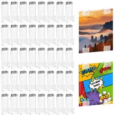48 Pcs Comic Book Wall Display Clear Floating Display Shelves Comic Book Fram...