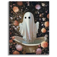Halloween Spooky Diamond Art Kits for Adults, 12 x 16 Inch Bathroom Ghost D...