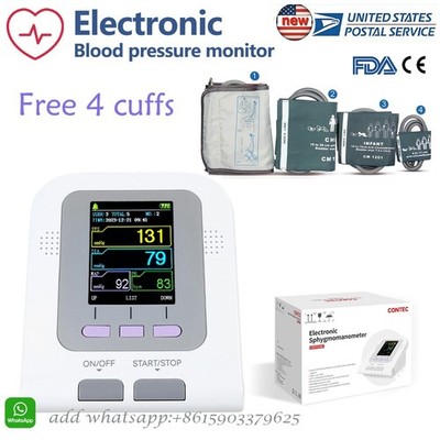 CONTEC08A Digital Upper Arm Blood Pressure Monitor NIBP,Sphygmomanometer+4 cuff