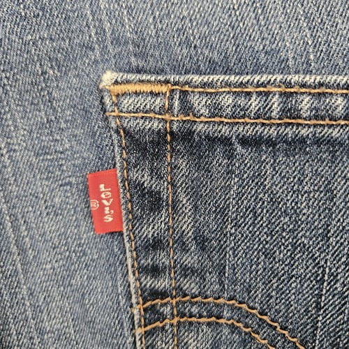 Levis Vintage 90er 515 Capri mittlere Waschung Denim Damengröße 12M Schlitzsaum mittlere Leibhöhe - Bild 12 von 17