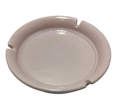 Vintage Hyalyn USA Ashtray Pink Round Cork Bottom