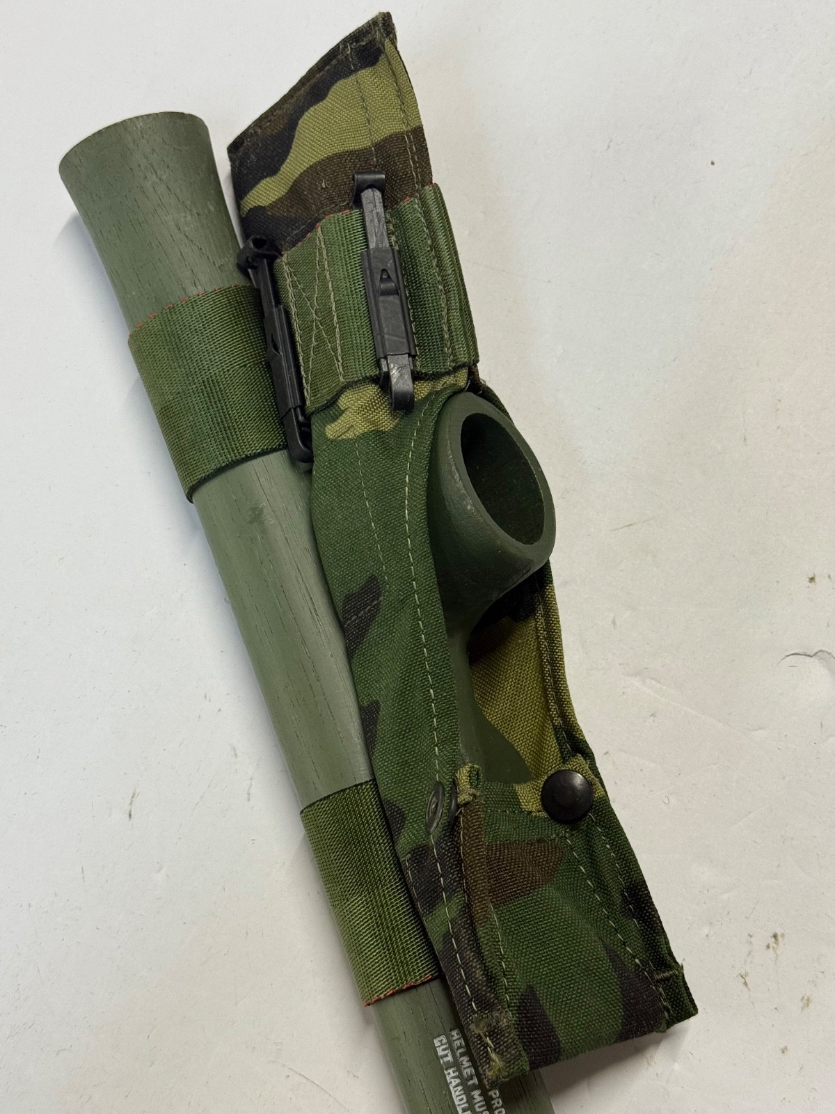 NEW USGI Military Steel Mattock Pick Axe w/ Woodland Carrier Pouch