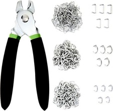 241-piece Green Black Flat-head Hog Ring Pliers Tool Kit 241-piece Green Black Flat-head Hog Ring Pliers Tool Kit