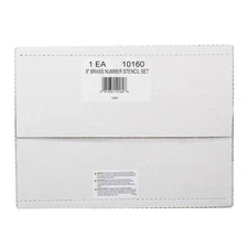 CH Hanson 10160, Stencil Set-Numbers 8" Brass 13Pcs.