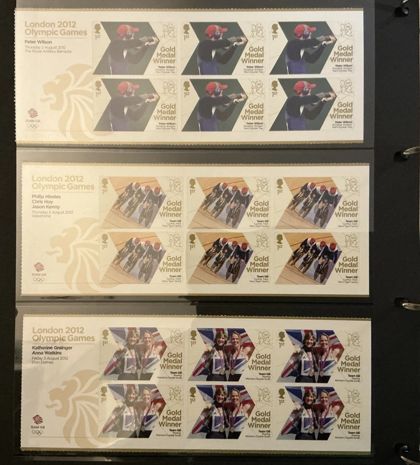 GB LONDON 2012 OLYMPIC GOLD MEDAL WINNERS STAMPS 29x6-34x2 =242 1st Class MNH - Image 3 of 4