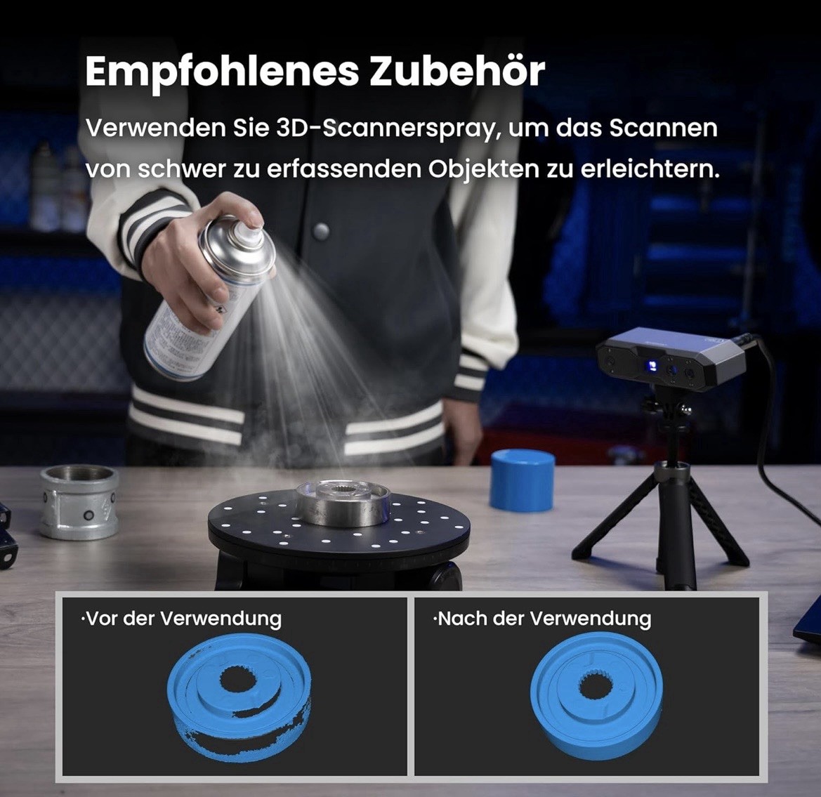 Advanced Revopoint MINI 2 Handheld 3D Scanner für 3D Druck, 0.02m… - Bild 2