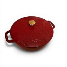 Staub Cocotte La Marmite Dragon Ø 24 cm, 3.6 L Dutch Oven, Cast Iron, Grenadine 
