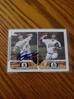 2023 Topps Update Series Hogan Harris RC Rookie Card Signed IP Auto Chad Smith