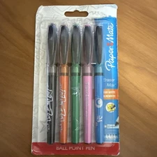 Paper Mate Eraser Max - 2010 Erasable Multi Color Ink Pen (New) 5 Pack