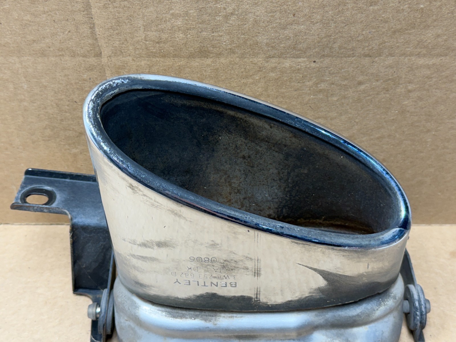06-12 Bentley Continental Flying Spur Rear Right Exhaust Muffler Tip PO43 OEM