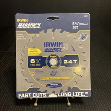 Irwin Marathon 6-1/2 in. D X 5/8 in. Carbide Circular Saw Blade 24 teeth NEW