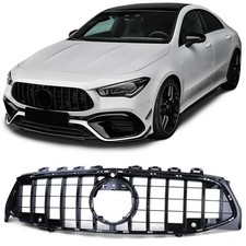 Sport Kühlergrill Schwarz Glanz passt für Mercedes CLA C118 X118 2019-2023