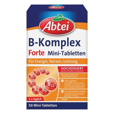 Abtei Vitamin B-Komplex Forte - Für 50 g (1er Pack), Nicht Zutreffend 