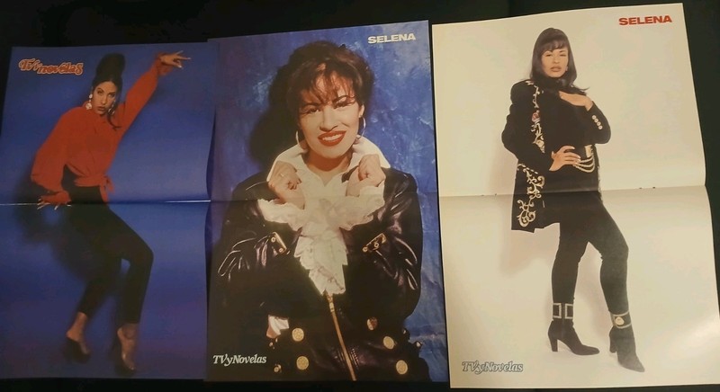 Selena Quintanilla Magazine Poster Lot #4 Three Posters Furia TV Y Novelas