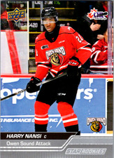 Harry Nansi #373 2023-24 Upper Deck CHL Star Rookies Owen Sound Attack